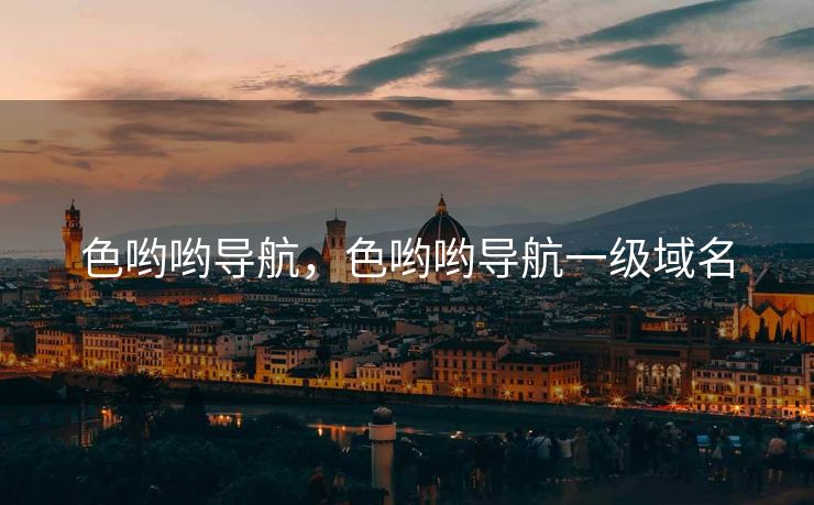 色哟哟导航，色哟哟导航一级域名