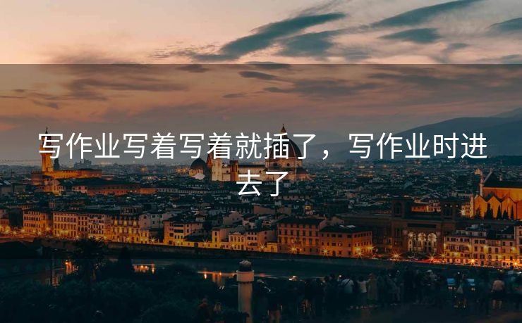 写作业写着写着就插了，写作业时进去了
