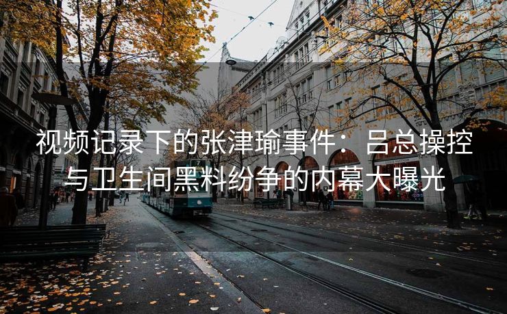 视频记录下的张津瑜事件：吕总操控与卫生间黑料纷争的内幕大曝光